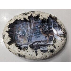 Bradford Exchange Woodland Royalty Deer Crown Princes Decor With Stand 2000